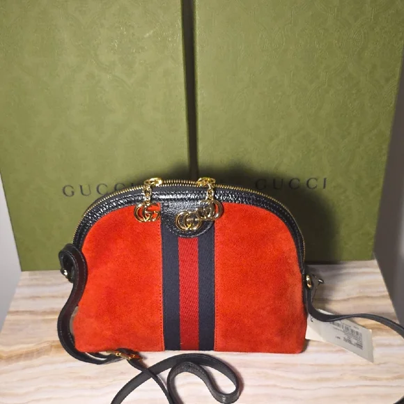 Gucci Red and Black Crossbody Bag - Picture 1 of 14